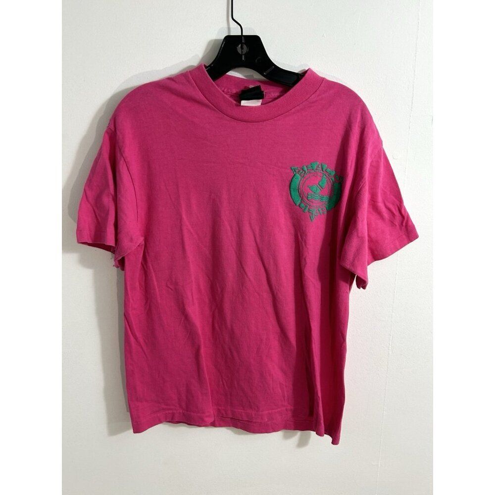 Vintage 90s Beach Gear Volleyball Graphic Medium T Shirt